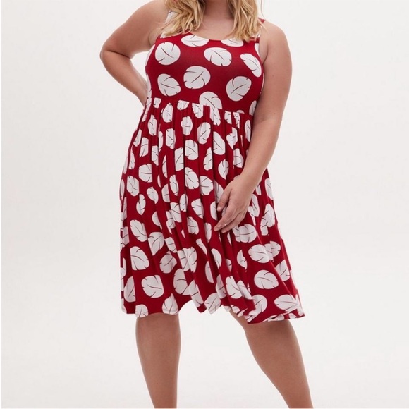 torrid Dresses & Skirts - Torrid Disney Lilo & Stitch palm leaf skater dress 4